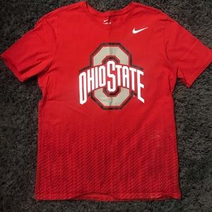 Red Nike graphic Ohio State T-Shirt